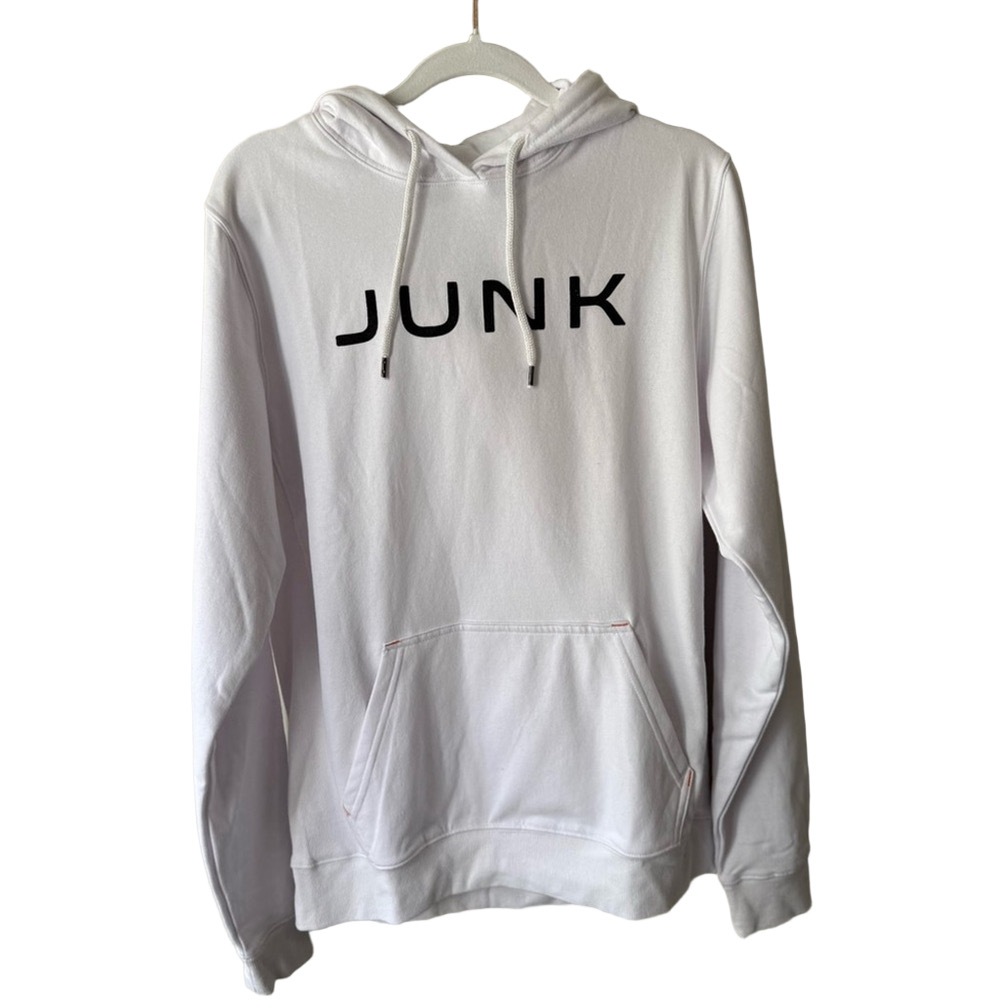 New Junk White Black Sweatshirt Hoodie Classic Style Men’s Unisex XS Streetwear